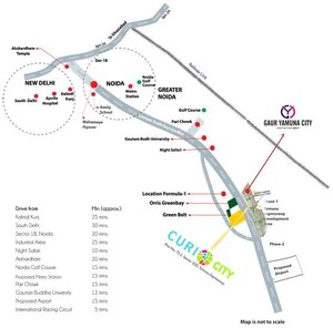  Plot – Map Location View at Gaur Yamuna City, Gaur Yamuna City - for Sale
