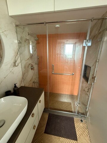 Bathroom in 2 BHK Apartment at Cumballa Crest, Cumbala Hill – for Rent