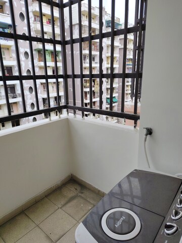 Balcony in 3 BHK Apartment at Nitishree Aura Chimera, Raj Nagar Extension – for Rent