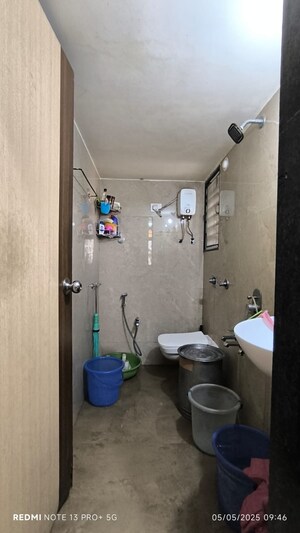 Bathroom in 1 BHK Apartment at Virkar Anand Sagar Duos, Kalyan West – for Sale