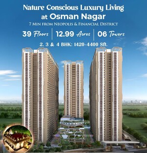 3 BHK Apartment For Sale in Divine Space Osman Nagar, Osman Nagar