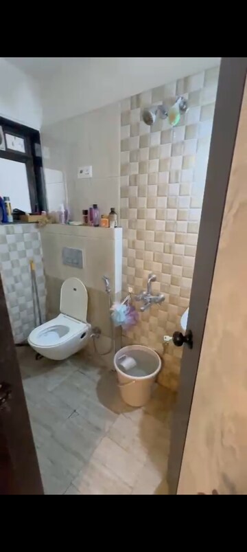 Bathroom in 1 BHK Apartment at Man Opus, Mira Road – for Rent