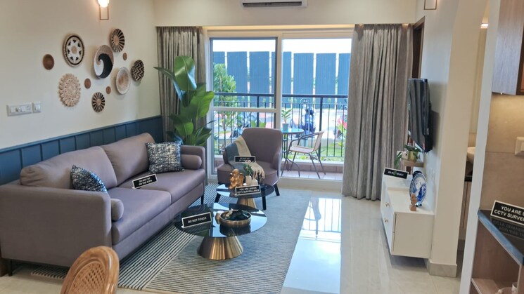 Living Room, sowparnika-rhythm-of-rain 2 Bedroom 940 Sq.Ft. Apartment In Whitefield Bangalore 8731955