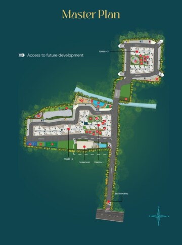 Master Plan in 2 BHK Apartment at Sowparnika Rhythm Of Rain, Whitefield – for Sale