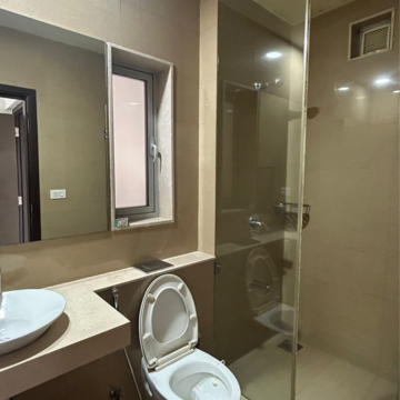 Bathroom in 4 BHK Apartment at Sheth Auris Serenity Tower 1, Kanch Pada – for Rent
