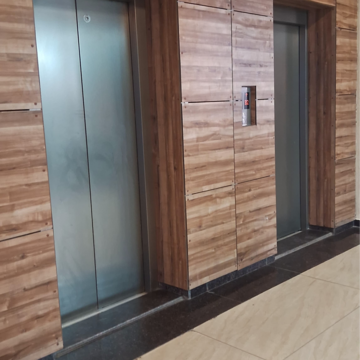 Lift in  Office Space at Motia Citi Royal Business Park, Nagla Road – for Rent