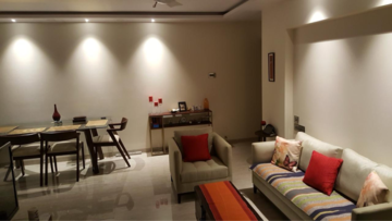 Living Room in 4 BHK Apartment at Mahindra Gardens, Udyog Nagar – for Rent