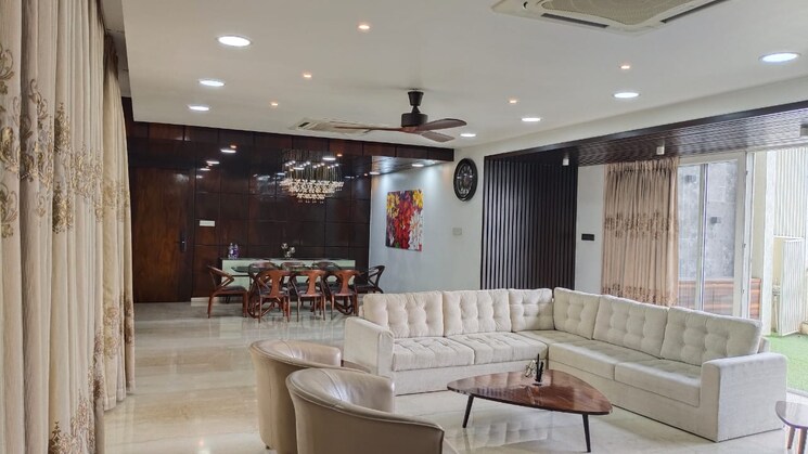 Living Room, manav-eternelle 4 Bedroom 4200 Sq.Ft. Apartment In Baner Pune 8732441