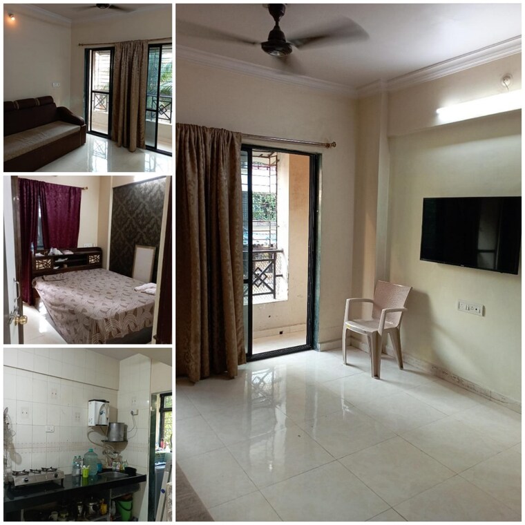 Living Room, krishna-residency-kopar-khairane 2 Bedroom 1200 Sq.Ft. Apartment In Kopar Khairane Navi Mumbai 8733028