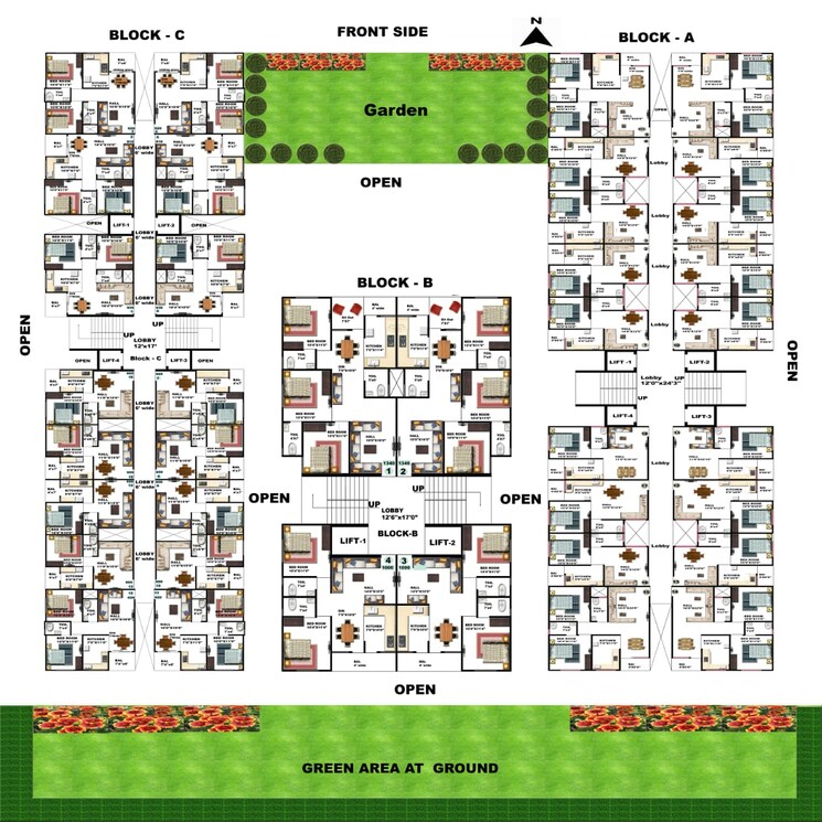 Master Plan, ujjain road 1 Bedroom 605 Sq.Ft. Apartment In Ujjain Road Indore 8733127