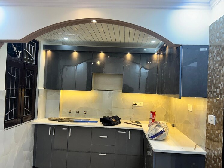 Kitchen, maya-homes 2 Bedroom 1000 Sq.Ft. Builder Floor In Indrapuram Ghaziabad 8733305