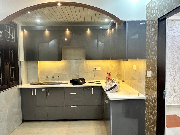 Kitchen, maya-homes 2 Bedroom 1000 Sq.Ft. Builder Floor In Indrapuram Ghaziabad 8733305