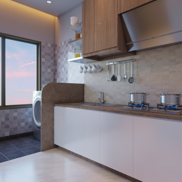 Kitchen in 3 BHK Villa at Paranjape Forest Trails The Cove, Bhugaon – for Sale