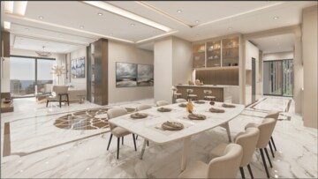 Living Room in 4 BHK Apartment at Taksheel The Manor, Malabar Hill – for Sale