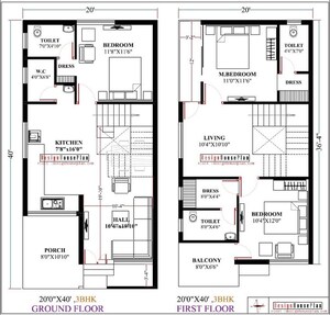 Floor Plan in 4 BHK Independent House at Turner Road – for Sale