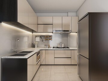 Kitchen in 3 BHK Apartment at Ajmera Manhattan, Wadala East – for Sale