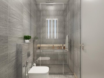 Bathroom in 3 BHK Apartment at Ajmera Manhattan, Wadala East – for Sale