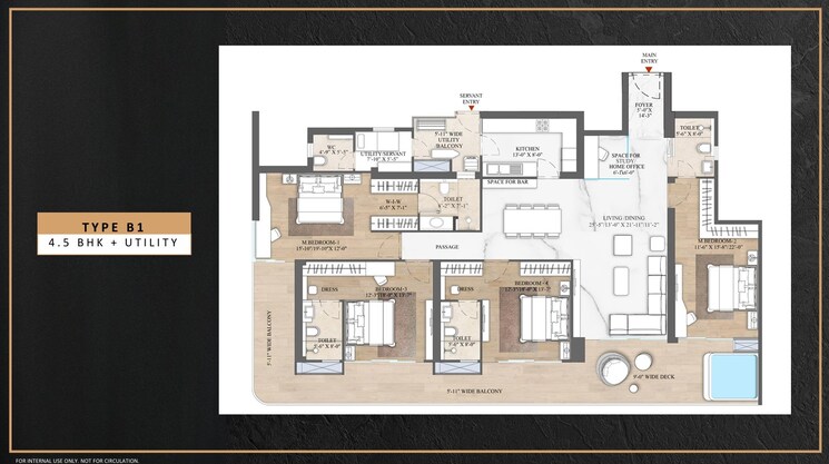 Floor Plan, smart-world-the-edition 3.5 Bedroom 2945 Sq.Ft. Apartment In Sector 66 Gurgaon 8733169