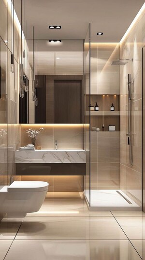 Attached Bathroom in 4 BHK Independent House at Turner Road – for Sale