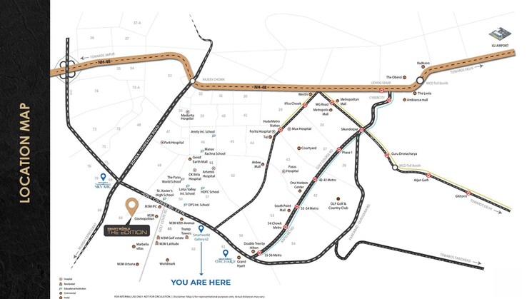 Map Location, smart-world-the-edition 3.5 Bedroom 2945 Sq.Ft. Apartment In Sector 66 Gurgaon 8734428