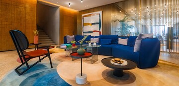 Living Room in 3 BHK Apartment at Lodha The Park, Worli – for Rent