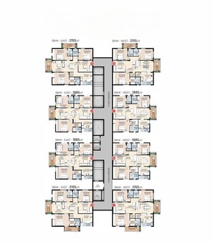 Master Plan in 3 BHK Apartment at SRR Sriram River View, Narsingi – for Sale