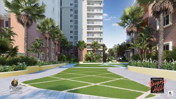 Garden, prestige-beverly-hills 4 Bedroom 2708 Sq.Ft. Apartment In Kokapet Hyderabad 8735158