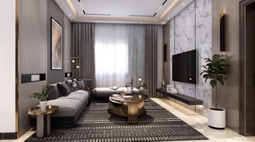 Living Room in 3 BHK Apartment at Trendsquares Akino, Panathur – for Sale