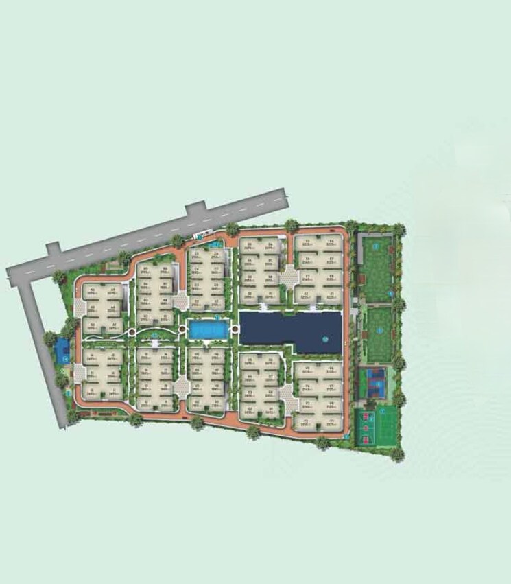 Master Plan, srr-sriram-river-view 3 Bedroom 2695 Sq.Ft. Apartment In Narsingi Hyderabad 8735495