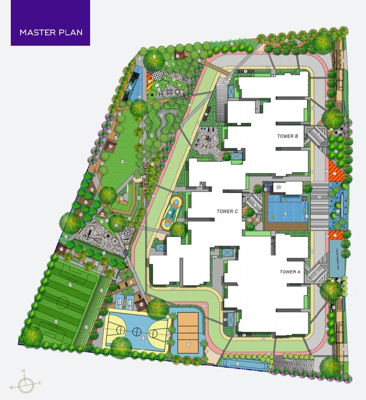Master Plan, trendsquares-akino 3 Bedroom 1730 Sq.Ft. Apartment In Panathur Bangalore 8735652