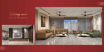 Living Room in 3 BHK Apartment at Vesu – for Sale