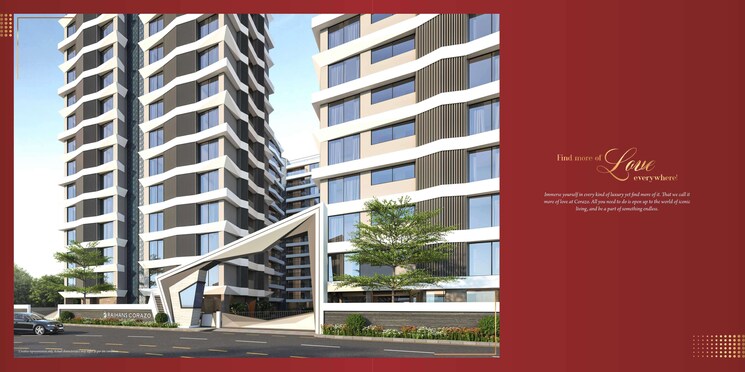 Exterior View, vesu 3 Bedroom 2600 Sq.Ft. Apartment In Vesu Surat 8737420