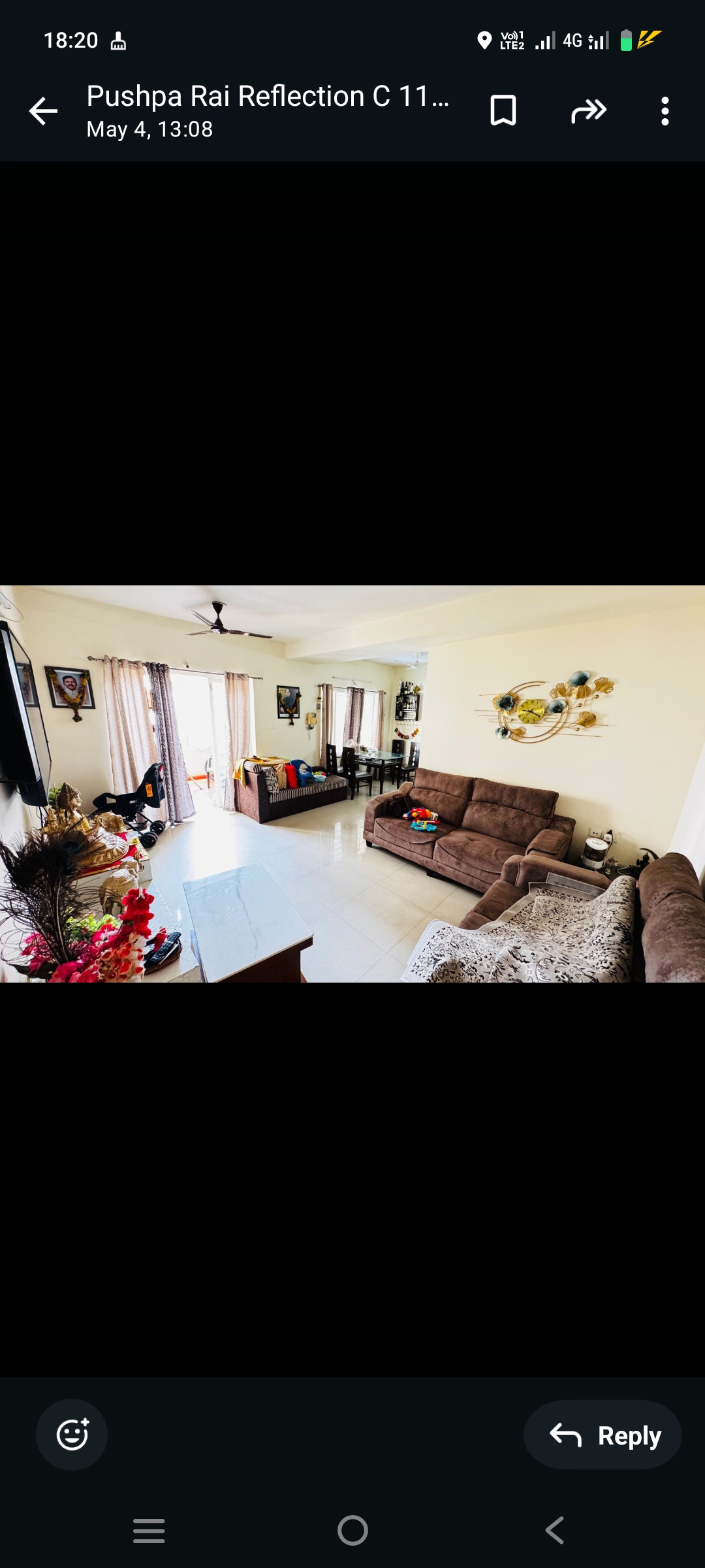 3 BHK + Pooja Room Apartment For Rent in Shashwati Reflections