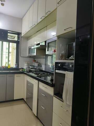 Kitchen in 3 BHK Apartment at Nirmal City Of Joy CHS Ltd, Mulund West – for Sale