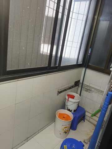 Bathroom in 3 BHK Apartment at Nirmal City Of Joy CHS Ltd, Mulund West – for Sale