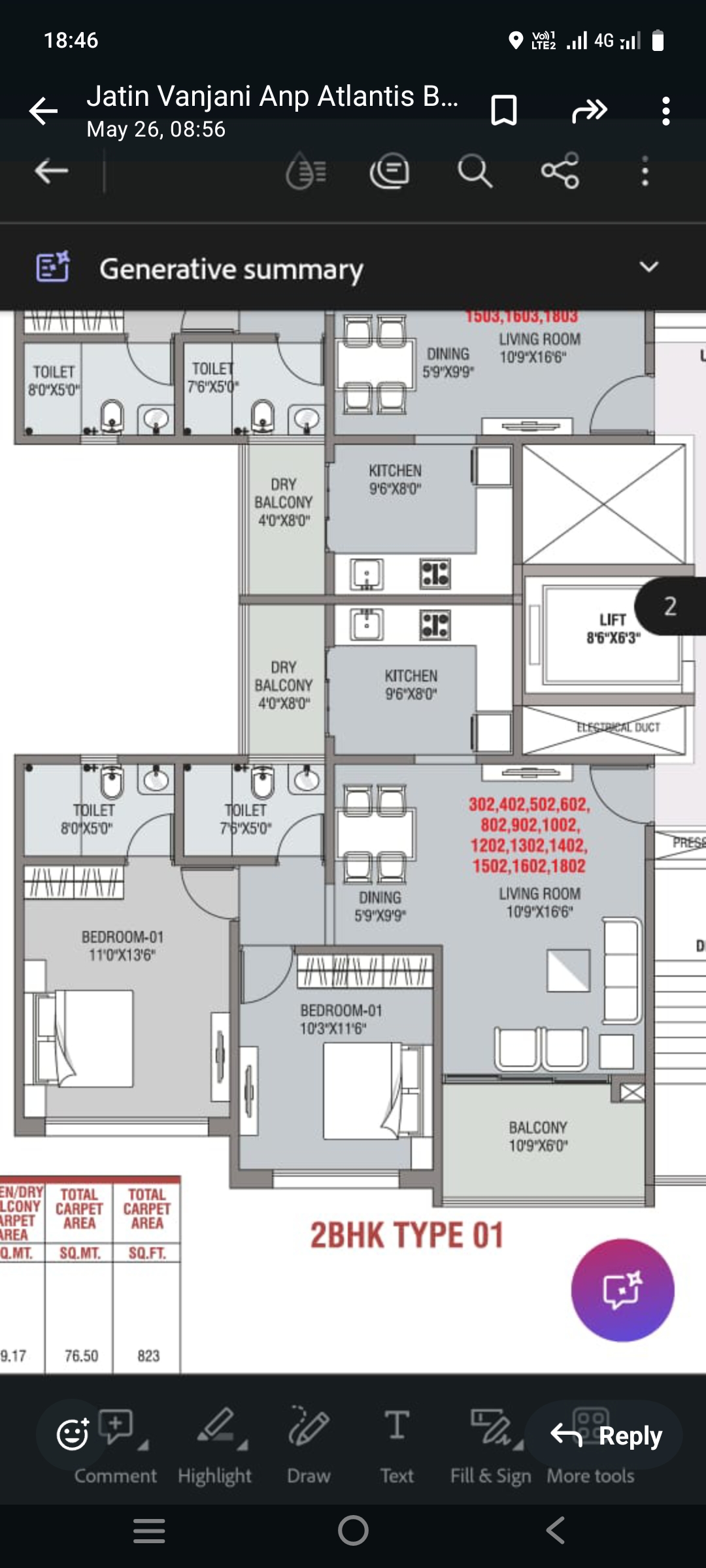 2 BHK + Pooja Room Apartment For Sale in ANP Atlantis