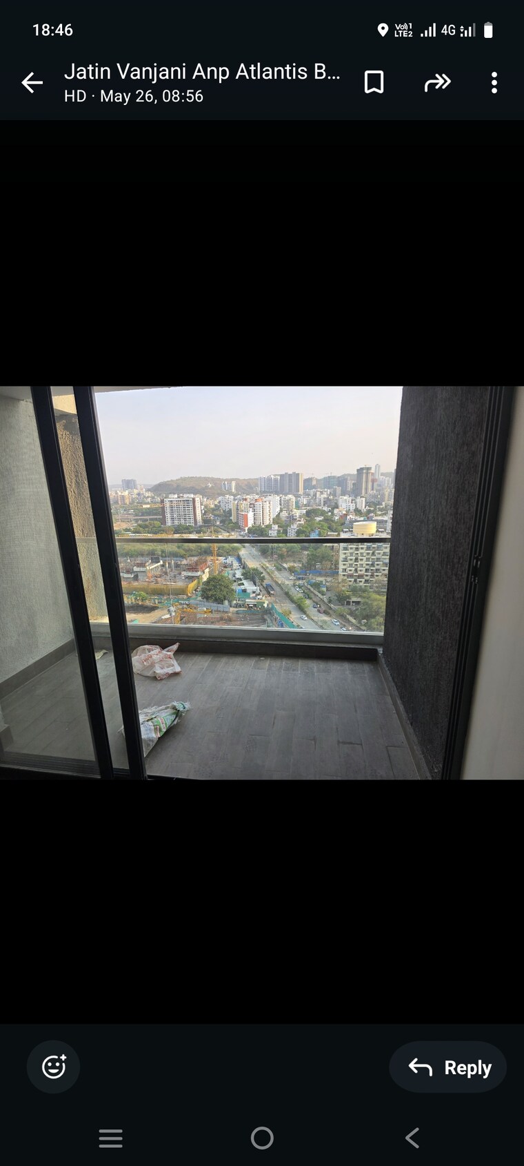 Balcony, anp-atlantis 2 Bedroom 1125 Sq.Ft. Apartment In Balewadi Pune 8737295