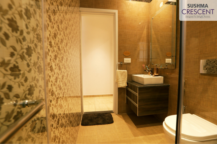 Bathroom, sushma-crescent 2 Bedroom 1310 Sq.Ft. Apartment In Dhakoli Zirakpur 8737387