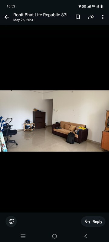 Living Room in 2 BHK Apartment at Kolte Patil Life Republic, Hinjewadi – for Sale