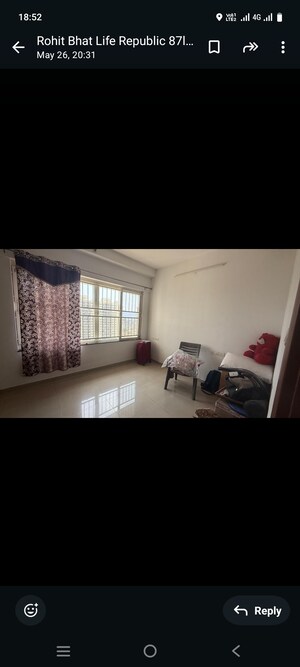 Bedroom in 2 BHK Apartment at Kolte Patil Life Republic, Hinjewadi – for Sale