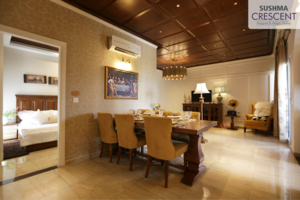 Living Room in 3 BHK Apartment at Sushma Crescent, Dhakoli – for Sale