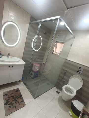 Bathroom in 3 BHK Apartment at Aparna Serene Park, Kondapur – for Rent