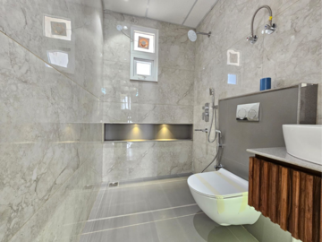 Bathroom in 3 BHK Apartment at Harmony Imperial Apartments, Kishanpura – for Sale