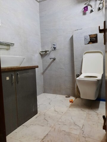 Bathroom in 2 BHK Builder Floor at Malviya Nagar – for Rent