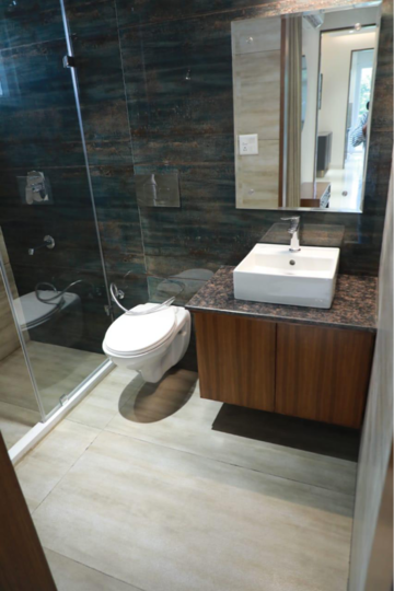 Bathroom in 3 BHK Apartment at Motia Blue Ridge, Kishanpura – for Sale