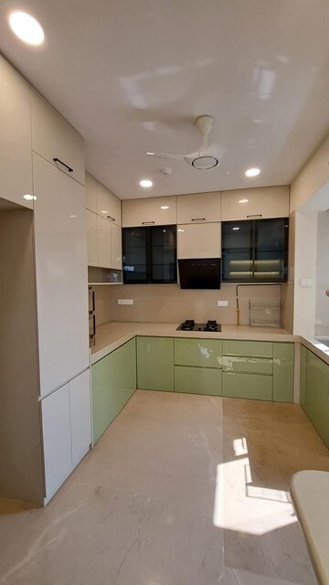 Kitchen in 3 BHK Apartment at Soham Crystal Spires, Ghodbunder Road – for Rent