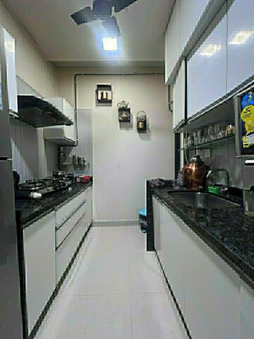 Kitchen in 3 BHK Apartment at Oberoi Realty Esquire, Goregaon East – for Rent
