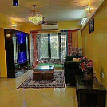 Living Room in 3 BHK Apartment at Oberoi Realty Esquire, Goregaon East – for Rent