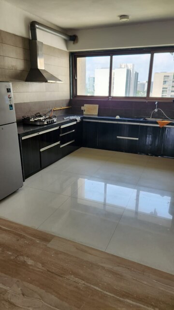 Kitchen in 4 BHK Apartment at Prahlad Nagar – for Rent