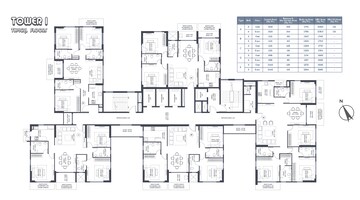 Floor Plan in 3 BHK Apartment at New Town Action Area ii – for Sale